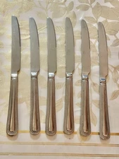 VTG MYLAND Table KNIVES Set Of 6 Stainless Still CUTLERY
