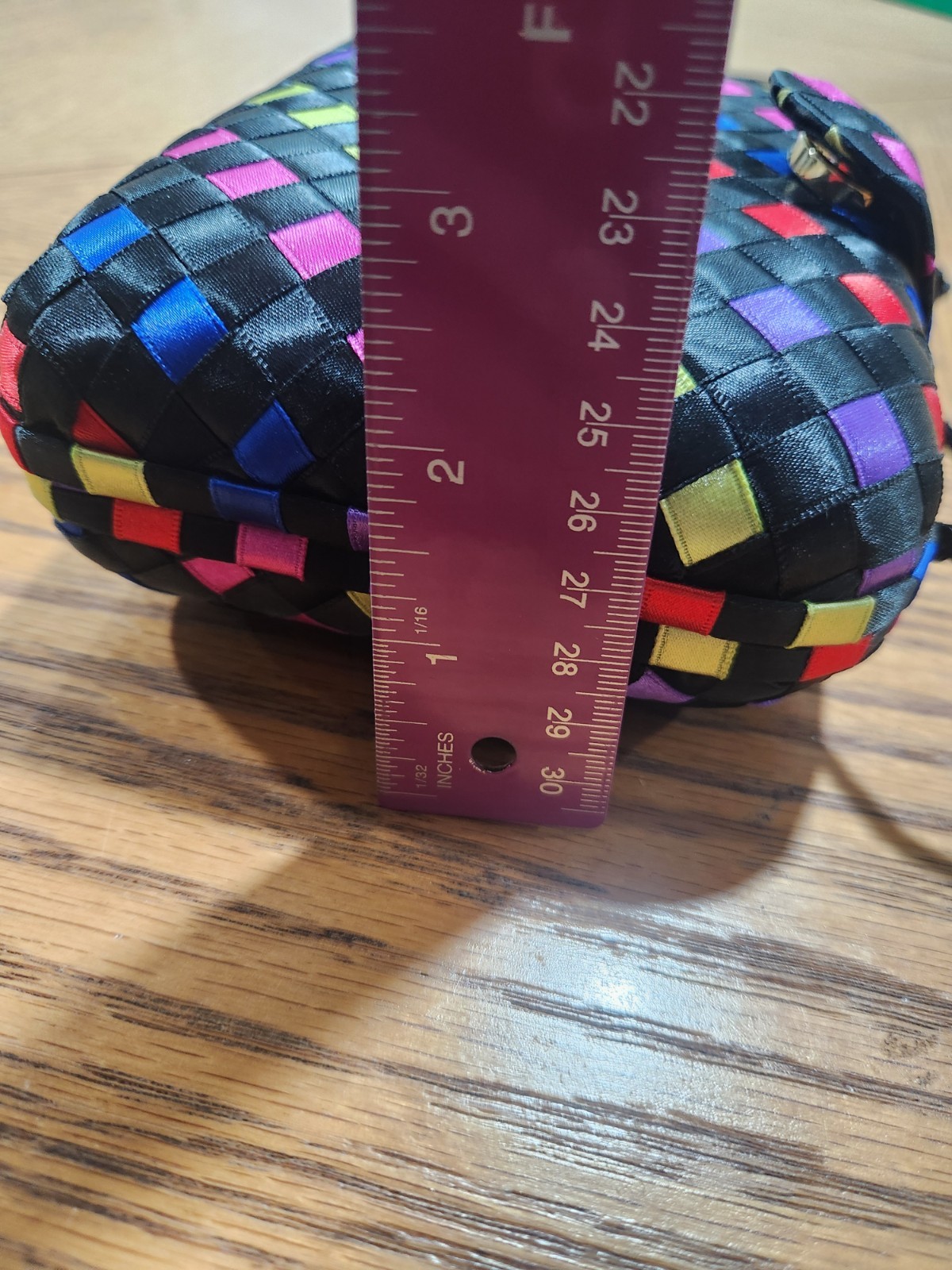 Jacobsons Hard Shell Multicolored Basket Weave De… - image 12