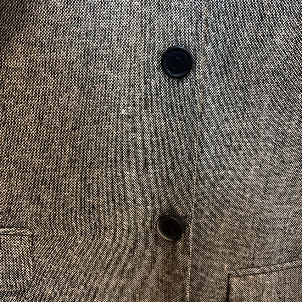 40R Ferrecci Men's Cognac Tweed Suit w/ Pants & Vest Slim Fit  Prom, Wedding  - Image 4 of 4