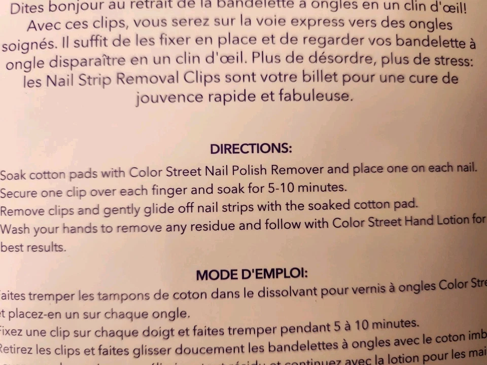Colorstreet полоски для удаления ногтей зажимы новый - Изображение 3 из 4