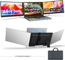 Laptop Screen Extender, 15.6 Ultra-Slim Triple Portable Monitor for Laptop