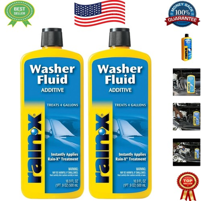 #ad Ultimate Rain X Washer Fluid Additive 16.9 Fl Oz Bottles Pack of 2 for Safety $29.99