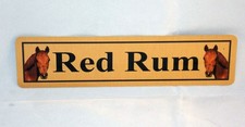 Personalised Horse Name Plaque Stable Door Gold 200mmX50mm