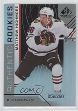 2018 Upper Deck SP Game Used Authentic Rookies Rainbow /296 Matthew Highmore kq9