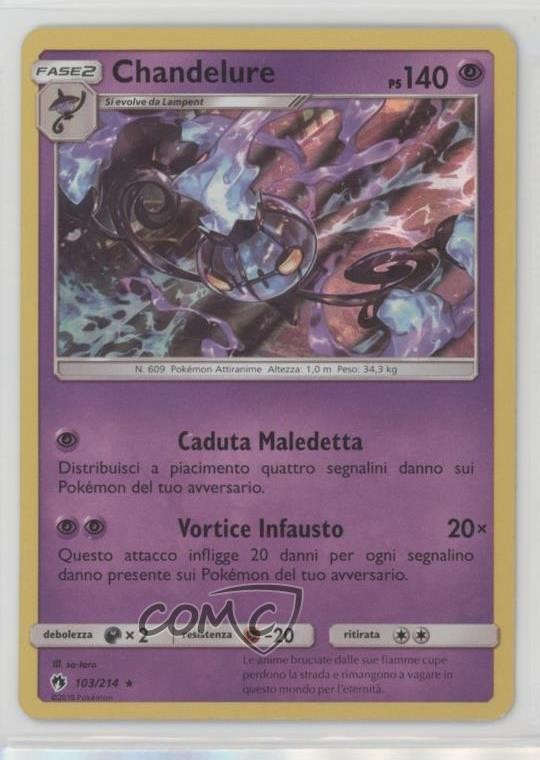 Chandelure German Pokemon Sun & Moon Lost Thunder #103