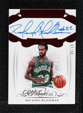 2017-18 Panini Flawless Premium Ink Ruby 9/15 Rolando Blackman #PI-RB 3d3
