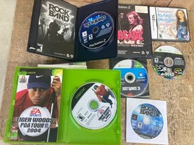 Lot of 10 Games Bundle Nintendo DS Wii Mickey Dance Rock Bock DJ HERO PS2 XBOX