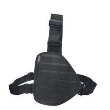 Tactical MOLLE Chest Bag Pack - Heavy Duty Nylon Gear Carrier with Adjustable...