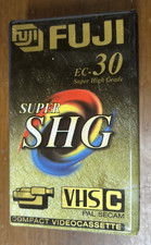 FUJI SUPER SHG EC-30 VHS-C CAMCORDER S High Grade Cassette PAL SECAM  New