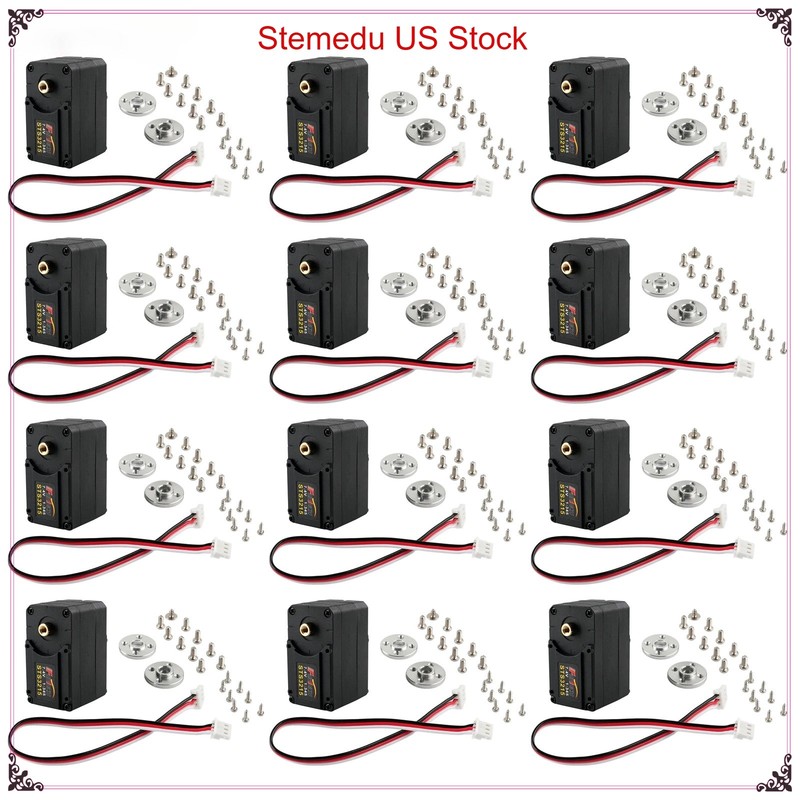 12PC Feetech STS3215 SO-ARM100 7.4V 19KG Servo 360 Degree Serial Bus Robot Servo