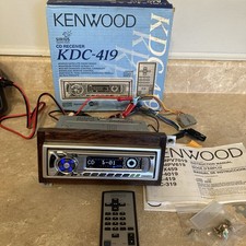 Kenwood KDC-419 CD Receiver Car Stereo w/ Remote Instruction Manual Box Tested