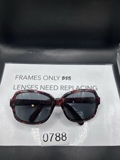 Bobbi Brown Sunglasses Frame Only The Evelyn/S 8Q8 Red/Black Tortoise 56-17-125