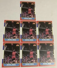 1986 Fleer Michael Jordan REPRINT Lot Of 7 Cards