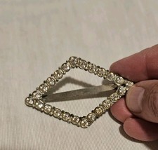 Vintage Rhinestone Sash Slide/Belt Buckle