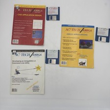 AC's Tech Amiga Magazine Vol 1 2 3 4 Lot w/ Original Disks Tested Rare