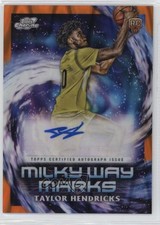 2023-24 Cosmic Chrome Orange Galactic Refractor 7/25 Taylor Hendricks Auto 1n1n