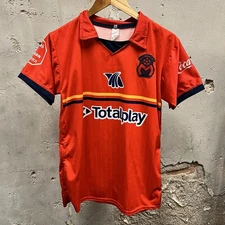 Monarcas Mexico Totally Futbol Soccer Red Jersey Kansas City Southern Medium M