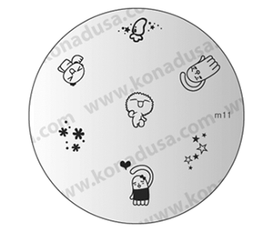 konad m11 stamping nails nail plate