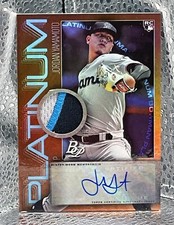2020 BOWMAN PLATINUM CASE HIT JORDAN YAMAMOTO PLATINUM PIECES AUTO RELICS 14/25