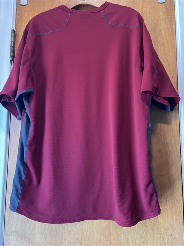 Nike Sphere Dry Men's Red w Gray Athletic Textured Shirt Size XL - Picture 6 of 9