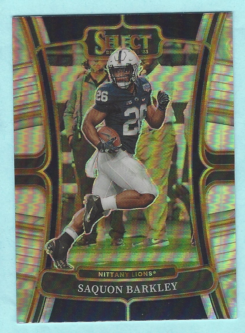 2023 Panini Select Draft Picks - Concourse Silver Prizm #47 Saquon Barkley
