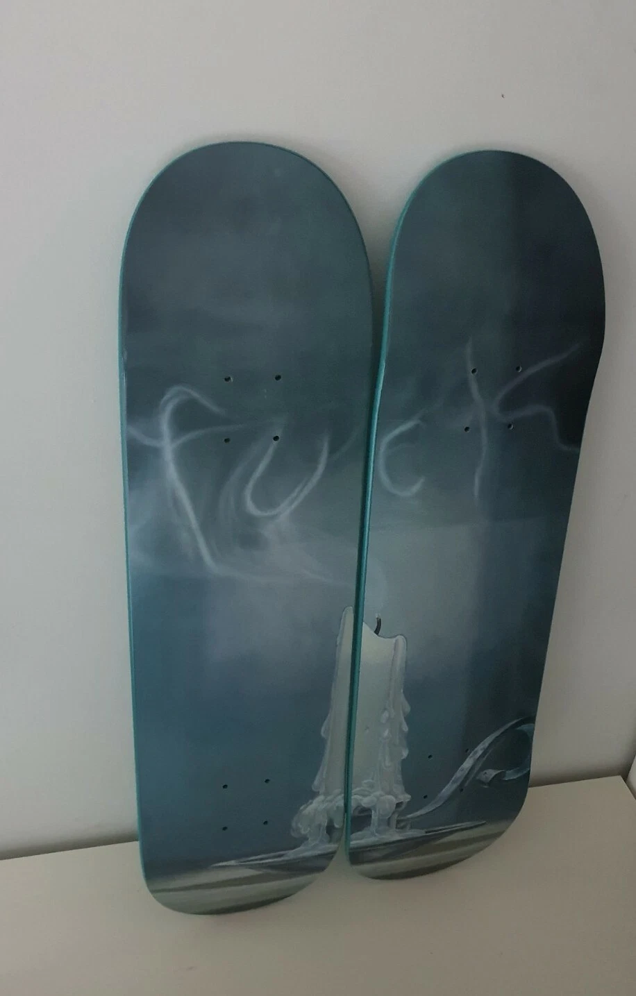 2x SS21 Supreme X Dan Colen F UCK Skateboard Completo Set Di Tavole