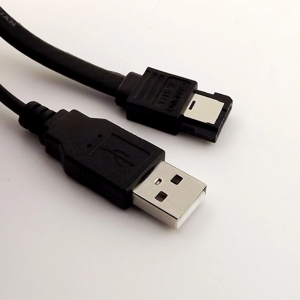 1pcs SATA 22Pin Female to ESATA 7P+USB A Male Hard Disk Adapter Cable 50cm - Image 4 of 4