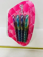 Barbie Tattoo Gel Pens Mattel New Perfect Conditions Vintage 90S