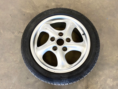 1999-2001 PORSCHE 911 / BOXSTER 5 SPOKE WHEEL RIM W/MICHELIN TIRE 205/50/17 OEM