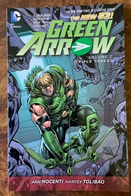Green Arrow Vol 2 Triple Threat TPB New 52 Ann Nocenti Harvey Tolibao DC Comics