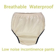 Adult Leak-Proof Underwear for Incontinence,Low Noise Reusable Waterproof Pants