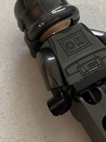 Lego Shadow Stormtrooper Minifigure 75079 Shadow Trooper sw0603 Arm Cracks
