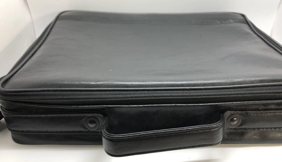 Bolsa tiracolo vintage Hewlett Packard HP preta para laptop (RF917) - Imagem 3 de 4