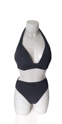 PAIN DE SUCRE MAILLOT DE BAIN HAUT NIADO FR 100B-EU85B /BAS MISHI FR40-EU38 NOIR - Photo 1/4