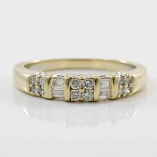 2Ct Round Cut Lab Created Diamond Wedding Band Ring 14k Yellow Gold Plated