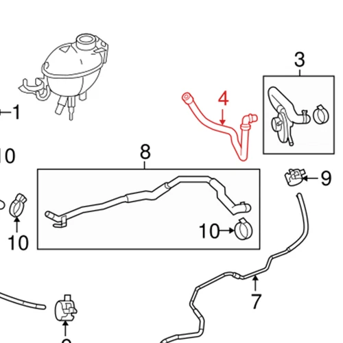 Engine Heater Hose For Mercedes-Benz GLK E-Class A207 W212 X204 E250 GLK250 - Bild 3 von 10