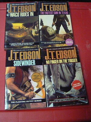 7 PBs by J.T. Edson, Sidewinder, No Finger On The Trigger,.Fastest Gun In Texas