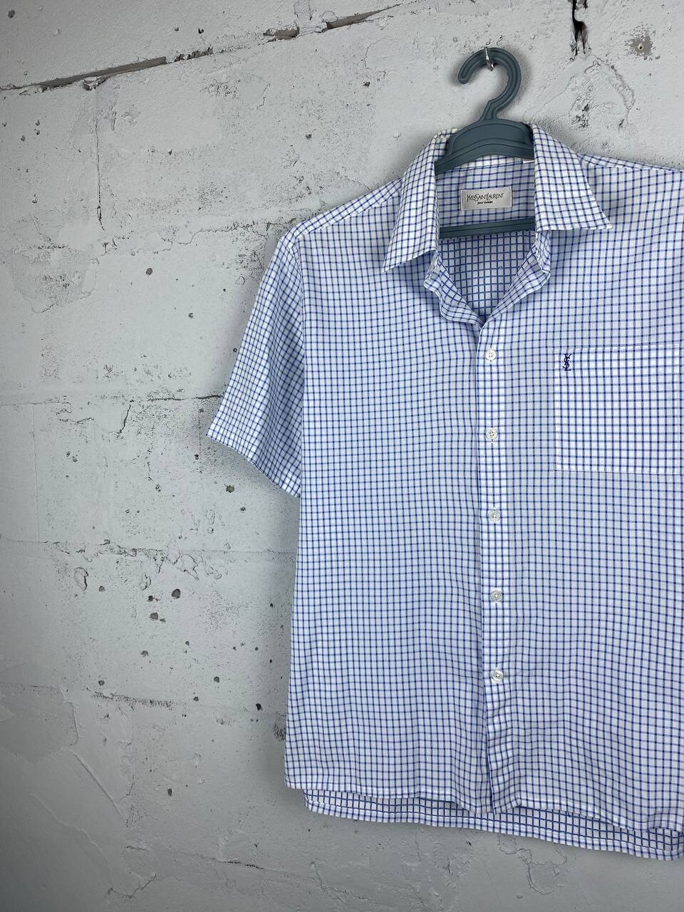 Camicia vintage Yves Saint Laurent con bottoni manica corta taglia L