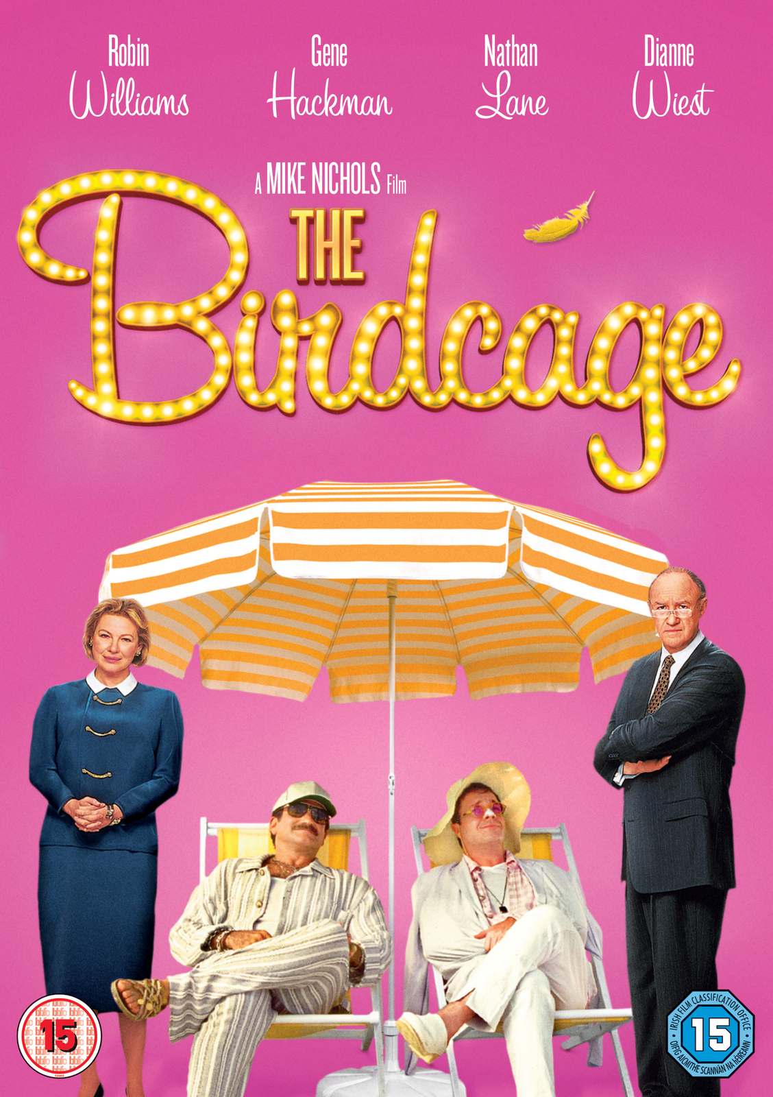 Birdcage, The (DVD) Dianne Wiest Gene Hackman Nathan Lane Robin Williams