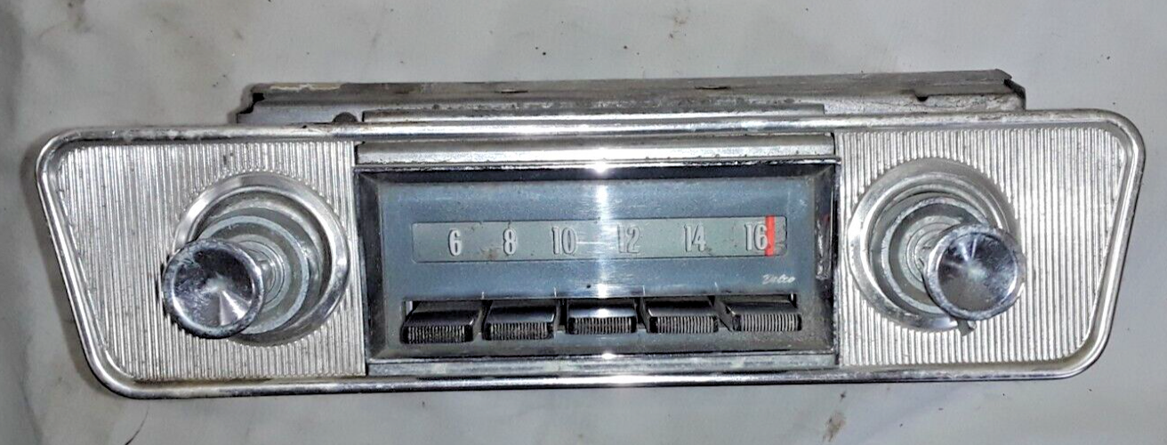 1960s' Chevy Corvair AM Push Button Radio w Knobs & Faceplate 2C93 eBay