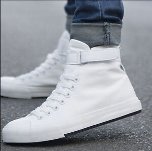 high top canvas sneakers