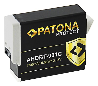 PROTECT Akku für GoPro HERO-9, HERO-10, HERO-11, HERO-12 - AHDBT-901C - Enduro