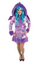 Kostüm Drache Drachenlady Damen/Mädchen mit Flügeln Fasching Karneval