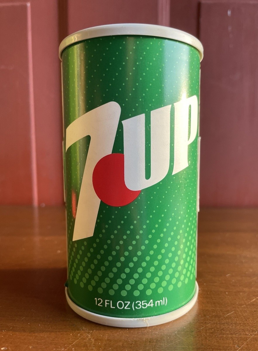 COOL Vintage 1980s 7UP Soda Promotional Advertising Soda Can