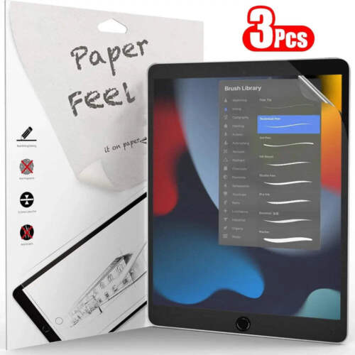 3Pcs Paper Feel Like Screen Protector For iPad 10th 9th Generation 8 7 6 Air 5 4