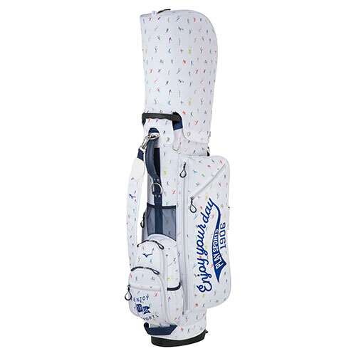 MIZUNO Golf Caddy Bag Enjoy Sports Stand Unisex Lightweight Brown