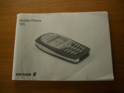 ERICSSON T65 BEDIENUNGSANLEITUNG MANUAL 
