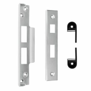 Brushed Chrome Rebate Kit for Latch on Double Doors