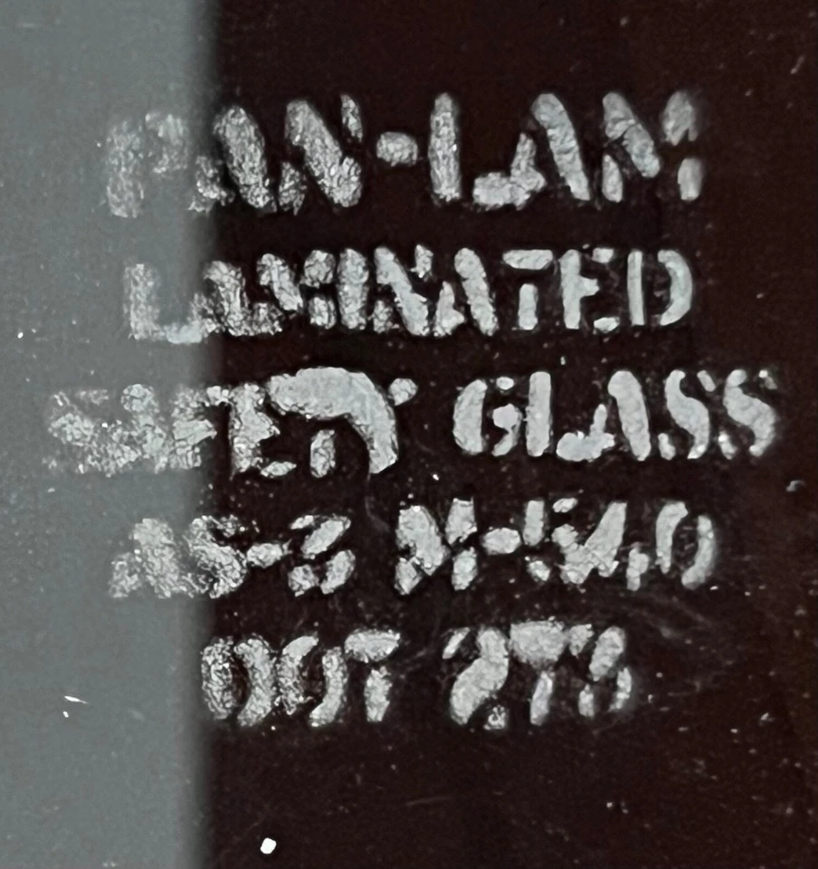 Tinted Sun Visor Porsche 356 Pre A B C perspex volkswagen beetle 1950s pan lam - Image 3 of 4