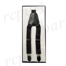 New Kid's Boy's girl's Vesuvio Napoli Suspenders Braces clip on black glitter